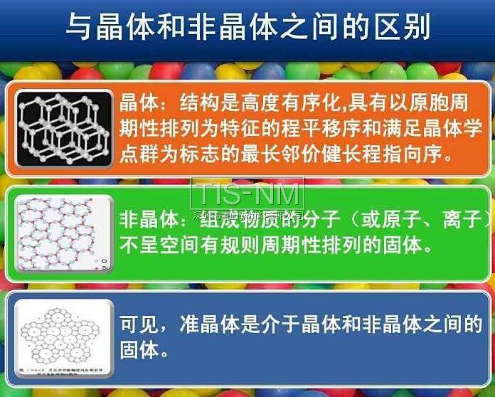 晶體、非晶體、準(zhǔn)晶體之間的區(qū)別