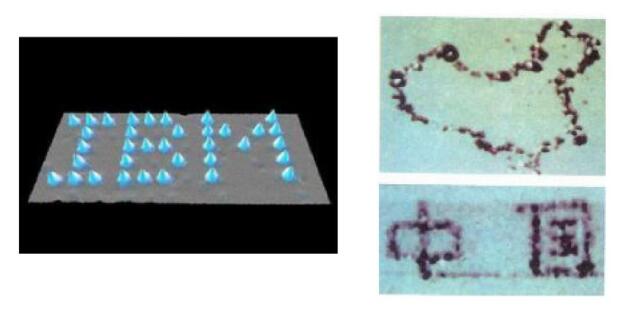 鎳表面原子排出“IBM”控制原子寫出“中國”二字